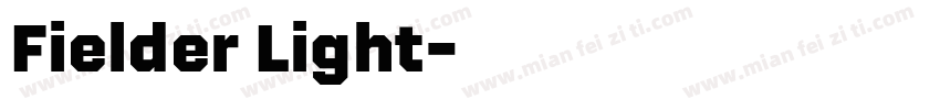 Fielder Light字体转换